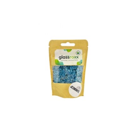 GlassRoxx – coloured glass granulate made from recycled glass – Sky Blue 150 g